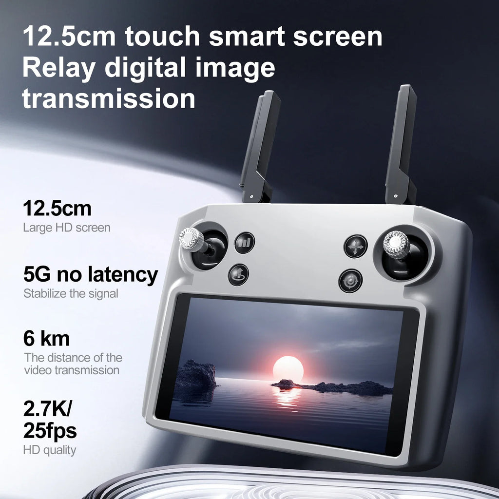 S819 Professional Drone 5g Digital Laser OAS 2.7k HD Lens 3-axis Gimbal 5-inch Screen Remote Control Can Mini Airdrop Drone