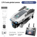 S819 Professional Drone 5g Digital Laser OAS 2.7k HD Lens 3-axis Gimbal 5-inch Screen Remote Control Can Mini Airdrop Drone