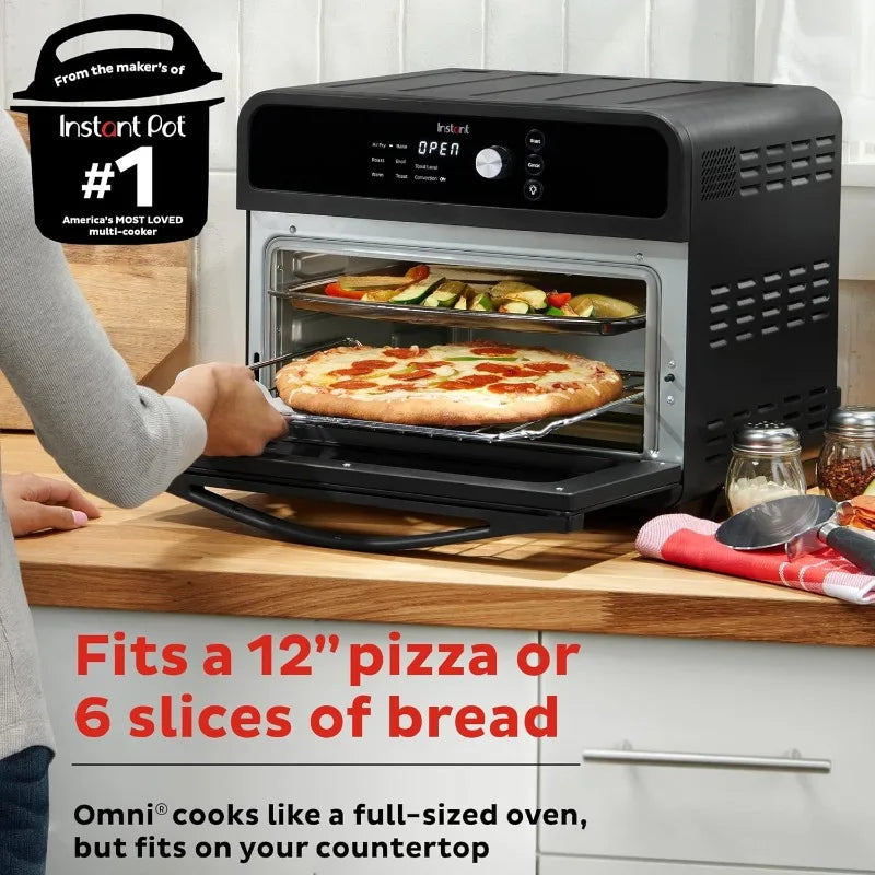 Instant Pot Omni 19QT/18L Toaster Oven Air Fryer, 7-in-1 Functions, Fits 12" Pizza, Crisps, Broils, Bakes, Roasts, Toasts, Warms