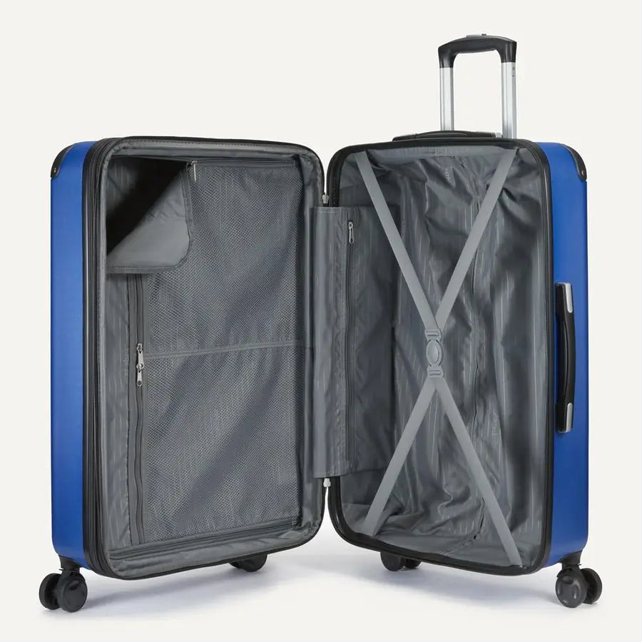 Luggage Set, Including Two Hardside Suitcases With Multidirectional Spinner Wheels 22 CarryOn and 28 Checked, Plus 15inch Tote B