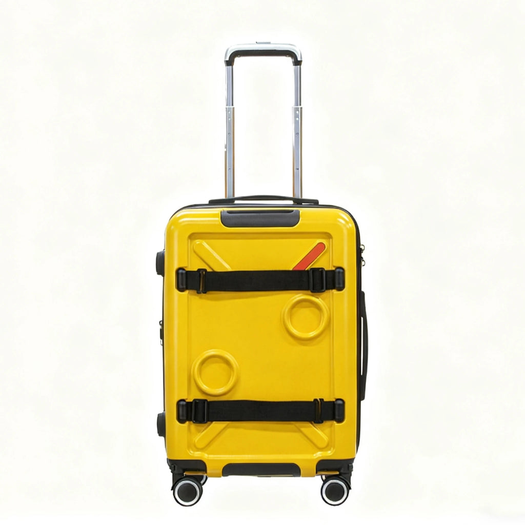 20/24/28inch Expandable Capacity Suitcase with Spinner Wheel Detachable Travel Trolley Case Lock Rolling Luggage ABS&PC Material
