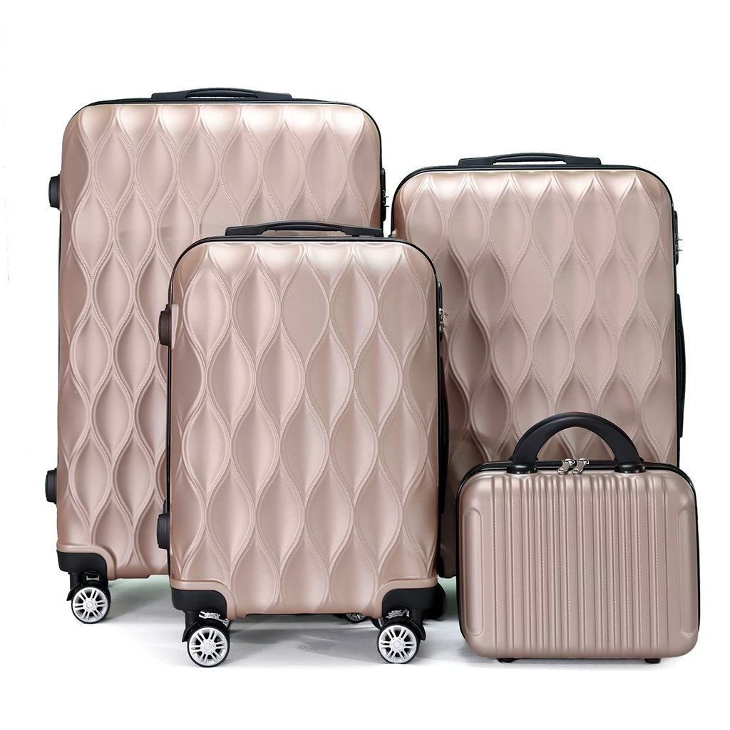 4-piece suitcase set, large capacity, family trip, business, home storage, birthday gifts, Valentine's Day gifts
