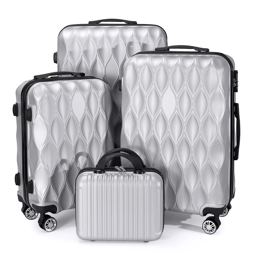 4-piece suitcase set, large capacity, family trip, business, home storage, birthday gifts, Valentine's Day gifts