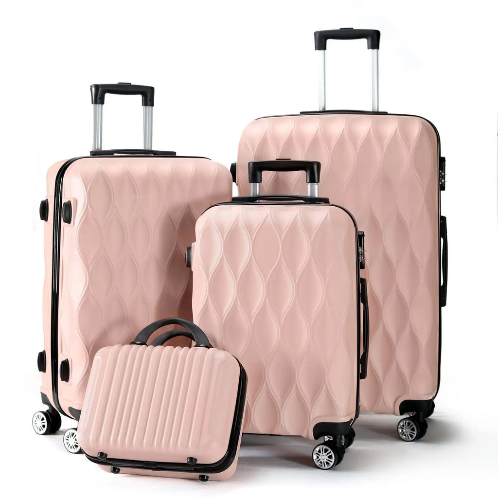 4-piece suitcase set, large capacity, family trip, business, home storage, birthday gifts, Valentine's Day gifts