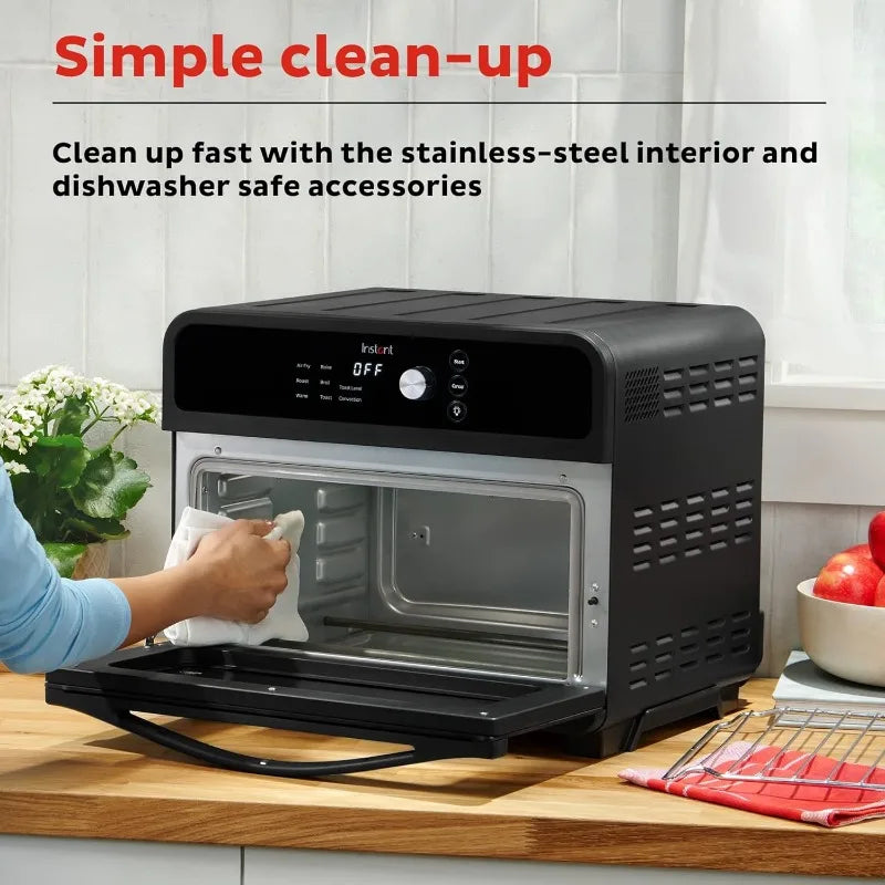 Instant Pot Omni 19QT/18L Toaster Oven Air Fryer, 7-in-1 Functions, Fits 12" Pizza, Crisps, Broils, Bakes, Roasts, Toasts, Warms