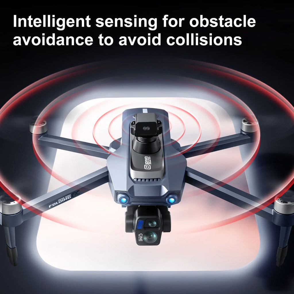 S819 Professional Drone 5g Digital Laser OAS 2.7k HD Lens 3-axis Gimbal 5-inch Screen Remote Control Can Mini Airdrop Drone