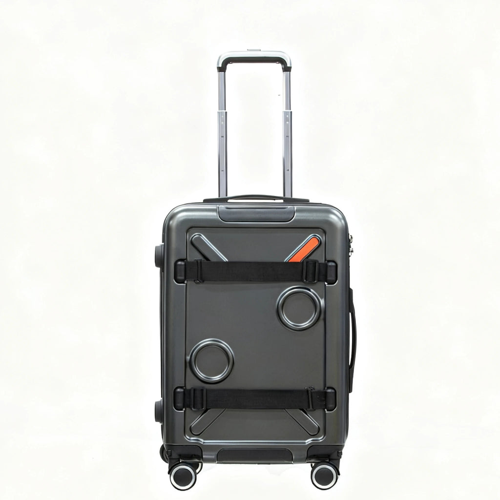 20/24/28inch Expandable Capacity Suitcase with Spinner Wheel Detachable Travel Trolley Case Lock Rolling Luggage ABS&PC Material