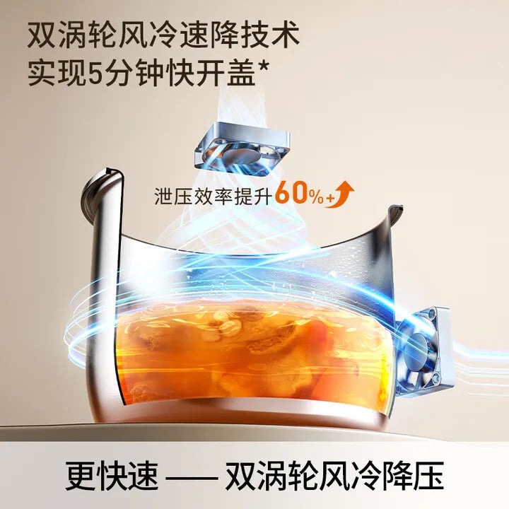 Joyoung Electric Pressure Cooker, Small Household Smart Timer, 316 Stainless Steel Inner Pot, Rice Cooker, Pressure Cooker