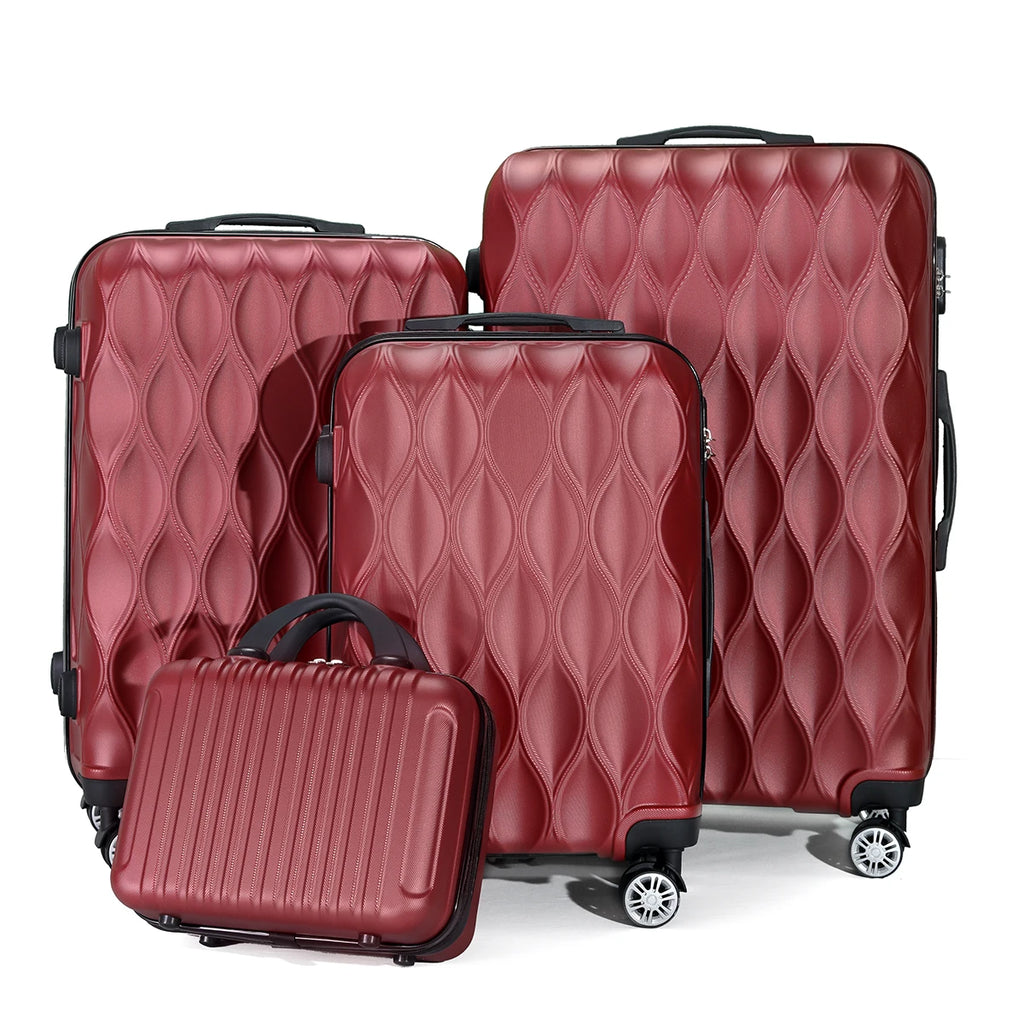 4-piece suitcase set, large capacity, family trip, business, home storage, birthday gifts, Valentine's Day gifts
