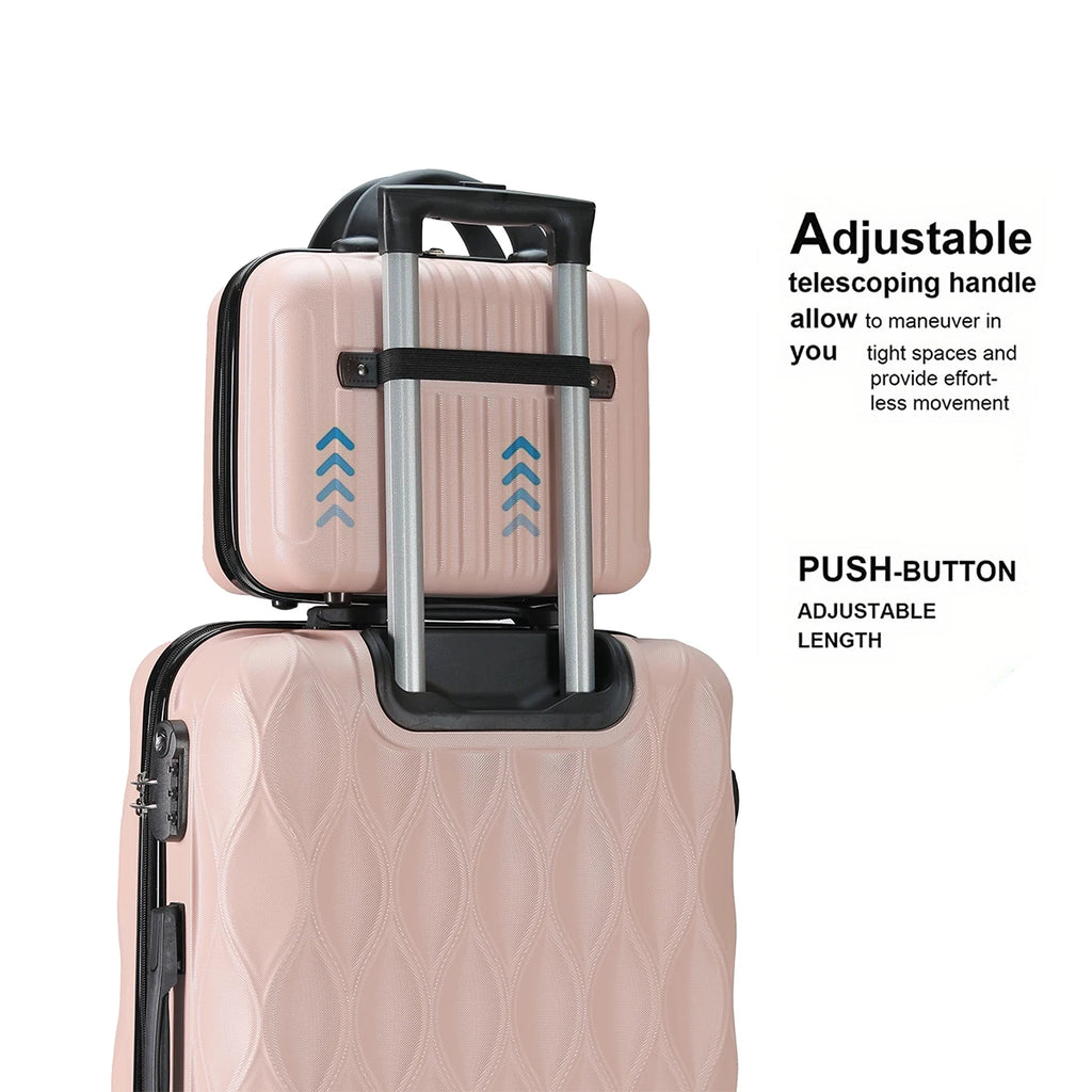 4-piece suitcase set, large capacity, family trip, business, home storage, birthday gifts, Valentine's Day gifts