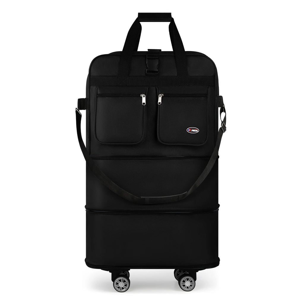 30/36/40 Inch Foldable Expandable Suitcase Bag Water-resistant Large Capacity Rolling Travel Luggage Bag For Moving Storage